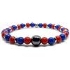 Bracciale Bologna Genoa Cagliari calcio Rosso Blu Perle braccialetto Uomo Donna