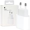 APPLE USB-C POWER ADAPTER 20W ORIGINALE MHJE3ZM/A CARICATORE RAPIDO
