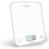 Tefal Optiss Balance de cuisine électronique, Écran rétroéclairé, Résistance aux rayures, Capacité de 5 kg, Blanc BC50U0V