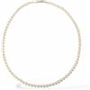 Collana Girocollo da donna YUKIKO con perle bianche naturali coltivate oro 18 kt