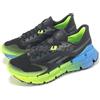 Reebok FloatZig Adventure 1 Black Digital Lime Blue Men Running Shoes 100208169