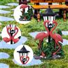 Scultura di fenicotteri a luce solare, coppia, regalo, decorazione da giardino,
