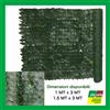BRIXO EDERA SIEPE FINTA ROTOLO EVERGREEN ARTIFICIALE SINTETICA BALCONE ARELLA CON RETE