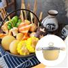 Piccola pentola per friggere con cestello per friggere, pentola cucinare