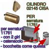 CISA Coppia cilindri da applicare per elettroserratura CISA 11761 comprese 5 CHIAVI