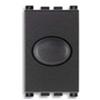 Vimar 19150 Arké dimmer luci rotativo, per lampade ad incadescenza, grigio | Vimar 19150 Dimmer per lampade ad incandescenza, comando e regolazione con potenziometro rotativo, individuazione al buio