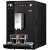 Melitta Purista F 230-102 - Macchina da caffè automatica con macinino conico silenzioso (tasto di selezione diretta, funzione a 2 tazze, larghezza 20 cm, gruppo erogatore estraibile), colore: nero