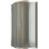 Idralite BOX CABINA DOCCIA BAGNO TONDO 80x80 ANGOLARE SEMICIRCOLARE CRISTALLO SCORREVOLE
