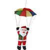 Decorazione da appendere a forma di Babbo Natale con paracadute per scale,