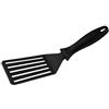 FMprofessional Paletta per arrosti in plastica, pratica paletta da barbecue, manico in plastica, manico multiuso (colore: nero)