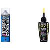 Muc-Off Shine (Spray al Silicone-Riduce attrito-Ideale x sospensioni) 500ml cod. 227 Unisex Adulto, Nero, 500 ml & Dry Chain Lube, 50 ml - Lubrificante Catena Bici Biodegradabile, Olio Catena Bici