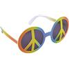 Bristol Novelty Ba077 Occhiali Arcobaleno con Simbolo della Pace, Multicolore, Unisex-Adulto, Taglia Unica Halloween