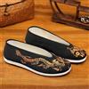 Scarpe Cinesi Da Uomo Slip On Mocassini Ricamo Drago Tai Chi Arti Marziali Nuove