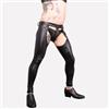 Pantaloni In Faux Latex Pelle Sexy Con Cavità Aperta Per Gay Da Notte Punk