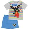 BING Pigiama corto Bing azzurro 2 pezzi estivo cotone taglie da 2 a 6 anni