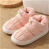 Donna Piumino Pantofole Slip On Imbottito Stivali Caviglia Scarpe Basse Inverno