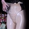 Perizomi A Pois Trasparenti Donna Mutande Intimo Mesh Sexy Taglie Unica
