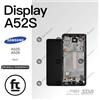 SAMSUNG DISPLAY A52S A528 ORIGINALE RIGENERATO NERO FRAME TOUCH SCREEN SCHERMO