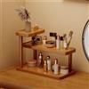 Espositore Da Tavolo Mensola in Legno Porta Profumo Organizer Cosmetici Scaffale