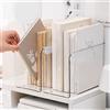 Organizzatore di file portariviste trasparente per scrivania per laptop con
