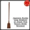 Karin Lacquerware Scarpiera lunga giapponese in legno con supporto 75 cm ingresso marrone Kojiro
