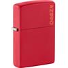 Zippo Accendino Zippo Rosso Matte