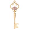 THUN Chiave in metallo con fiore - Metallo - 2,5x8 cm