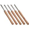 VALEX SET SCALPELLI SGORBIE PER TORNIO DA LEGNO 5pz LAMA RIAFFILABILE ACCIAIO VALEX