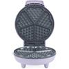Giles & Posner Heart Waffle Maker - UK PLUGGED 18cm Aluminium Non-Stick Plates, PFAS-Free, Adjustable Temperature Dial, Power/Ready Indicator Lights, 750 W, Purple, Sorbet Collection