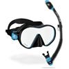 CRESSI Limited Edition HiroQuest Adult Mask & Snorkel Set made by Cressi x Steve Aoki_Maschera F-Dual+Snorkel Supernova Dry, Taglia Unica, Unisex