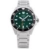 Casio Orologio subacqueo uomo Casio MDV-107D-3A2 Duro quadrante verde acciaio inoss...
