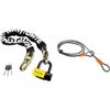 Kryptonite 999485 Catena Per Bicicletta, 100 Cm X 15 Mm & 002154 New-U - New York Lock Standard - Antifurto Per Bici, 10,2 Cm X 20,3 Cm, Giallo, 1Pz.