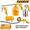 INGCO Kit 5 PZ Accessori Compressori - Pulizia, Gonfiaggio e Manutenzione
