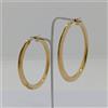 ORECCHINI A CERCHIO GRANDI DIMENSIONI OVALI IN ORO GIALLO 18KT 6,4 GRAMMI (2600)