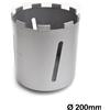 DANYANG Laser Tools Fresa foretto al diamante per carotatrice Ø 200 mm - lunghezza 160mm