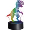 EUROMARKETING 90 S.R.L. EURO MARKETING MANUFACTURING PLEXY LIGHT DINOSAURO - Lampada LED multicolore, in plexyglass