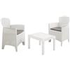 ipae garden set tavolo e sedie poltrona in rattan da giardino esterno interno salottino