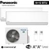 Panasonic Climatizzatore dual split ETHEREA R32 Panasonic 9000+12000 btu A+++ con WIFI Nan