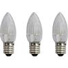 Hellum Candele di ricambio per Schwibbogen, 3 pezzi 12V 3W candela scanalata per albero di Natale candele catene luminose interne con 20 punti luce, lampadine per arco luminoso E10/ 12V/ 3W/ 22Lumen