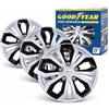 Goodyear SR Copricerchi Acapulco 15 Bicolor - Set 4 Pezzi - Copri Ruota Universali - Design Sportivo - Montaggio Facile