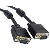 PremiumCord Premium Cord - Cavo per Monitor HQ (coassiale), 2 in ferrite, SVGA, DDC2,3xCoax + 8 Fili, 15 m