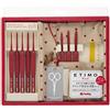 Tulipano Tulip TED001 ETIMO Red Crochet set uncinetto rosso con impugnatura ammortizza...