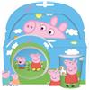 ALBRI SET PIATTI PEPPA PIG CON BICCHIERE ASILO SCUOLA MATERNA IN MELANINA PAPPA
