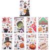 9 Sheets Vetrofanie Per Finestre Decalcomanie Murali Di Halloween
