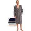 Does not apply Accappatoio Uomo Spugna Con Cappuccio 100% Cotone - Morbido, Assorbente, Certifi