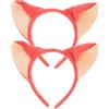 2 Pcs Orecchie Volpe Da Fascia Per Cosplay Di Animali Cute Testa Degli