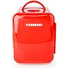 melissa 16580009 Mini frigorifero portatile 4L/6 lattine, funzione di riscaldamento e raffreddamento, 220 V/12 V, design compatto con maniglia, vano estraibile - rosso