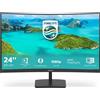Philips Monitor Display Curvo 24" VA LCD Philips E Line 241E1SCA/00 Full-HD PC Gaming