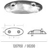 Tecnoseal Anodo Tecnoseal per Flaps Ovale 85/93/112/117/145 per poppa barca a goccia in