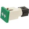 COBO Spia verde frecce per cruscotto trattore quadrata senza lampadina COBO